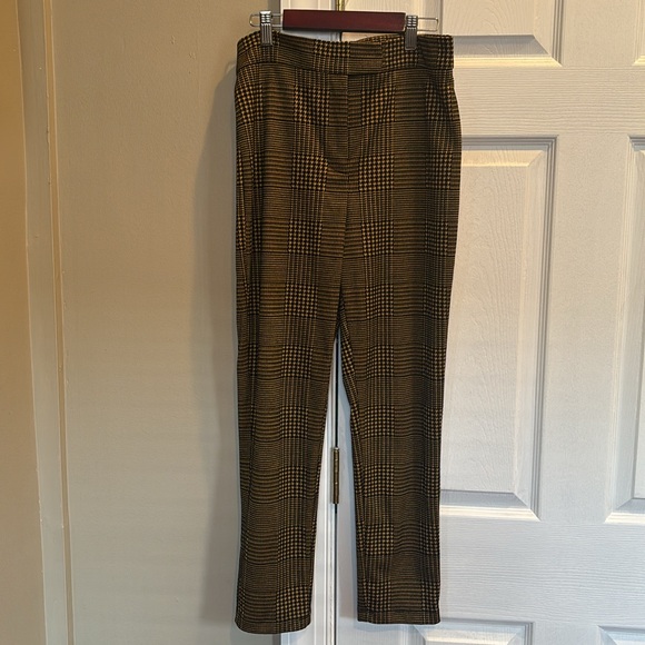 GOLD & BLACK HOUNDSTOOTH PANTS - Picture 3 of 4